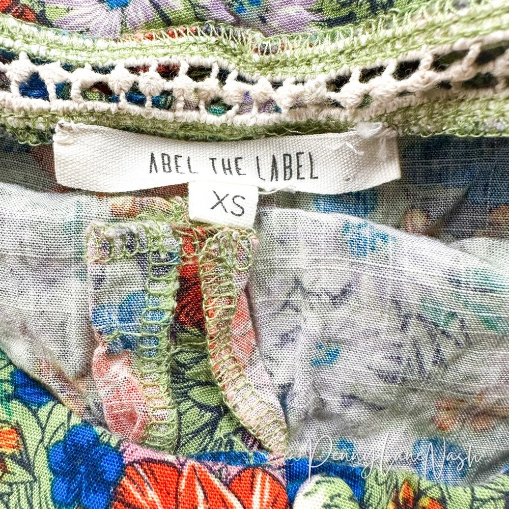 Anthropologie Abel The Label Floral Tiered Trapeze Dress - Picture 5 of 10
